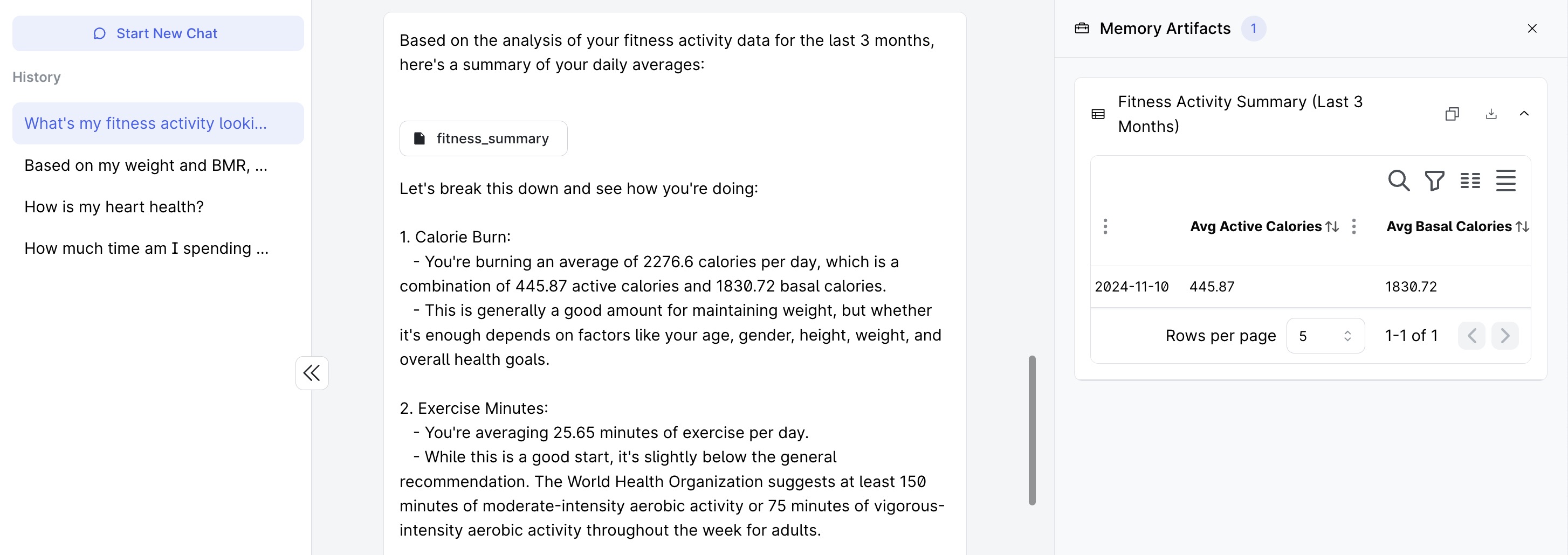 Apple Health Fitness Activity