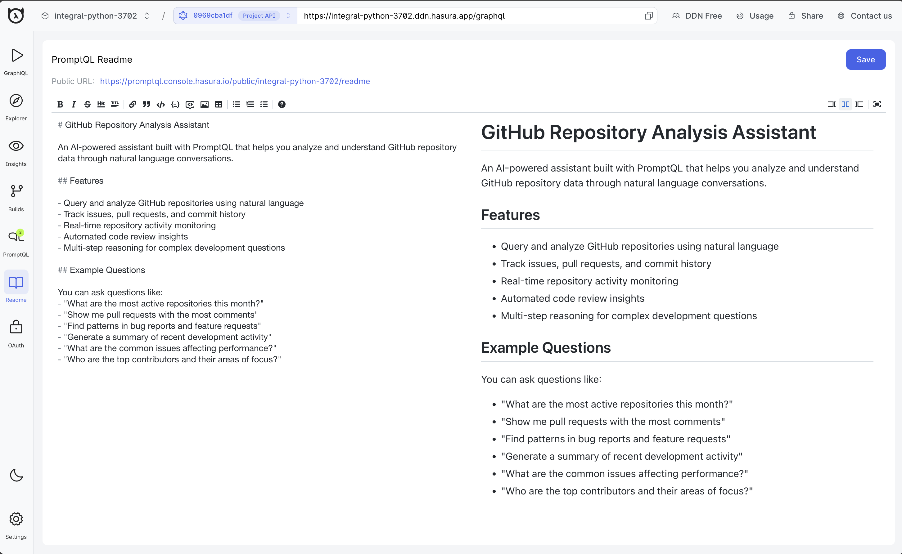 Custom Project README